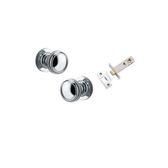 Paddington Knob - Round Rose Passage Kit Chrome Plated / Solid Brass