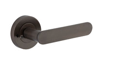 Bronte Lever - Round Rose Privacy Kit (Inbuilt Privacy) Antique Brass / Solid Brass