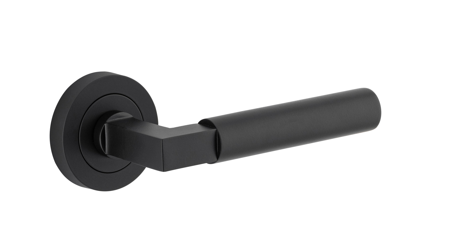 Berlin Lever - Round Rose Matt Black