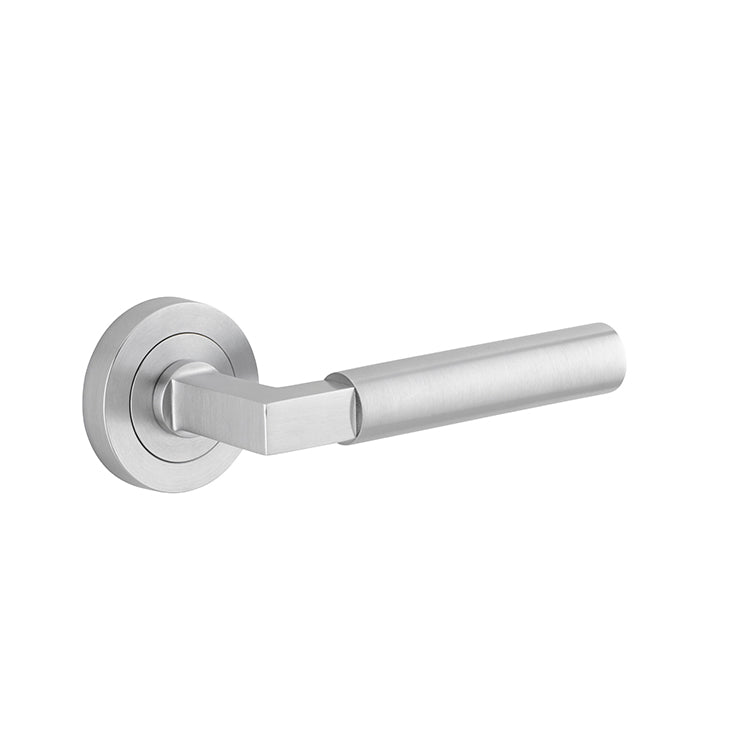 Berlin Lever - Round Rose Satin Chrome