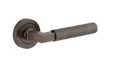 Brunswick Lever - Round Rose Antique Brass