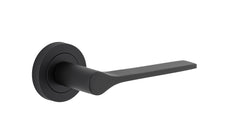 Como Lever - Round Rose Matt Black