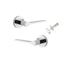 Como Lever - Round Rose Passage Kit Chrome Plated / Solid Brass