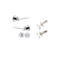 Como Lever - Round Rose Privacy Kit Chrome Plated / Solid Brass
