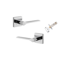 Como Lever - Square Rose Passage Kit Chrome Plated / Solid Brass