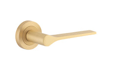 Como Lever - Round Rose Satin Brass
