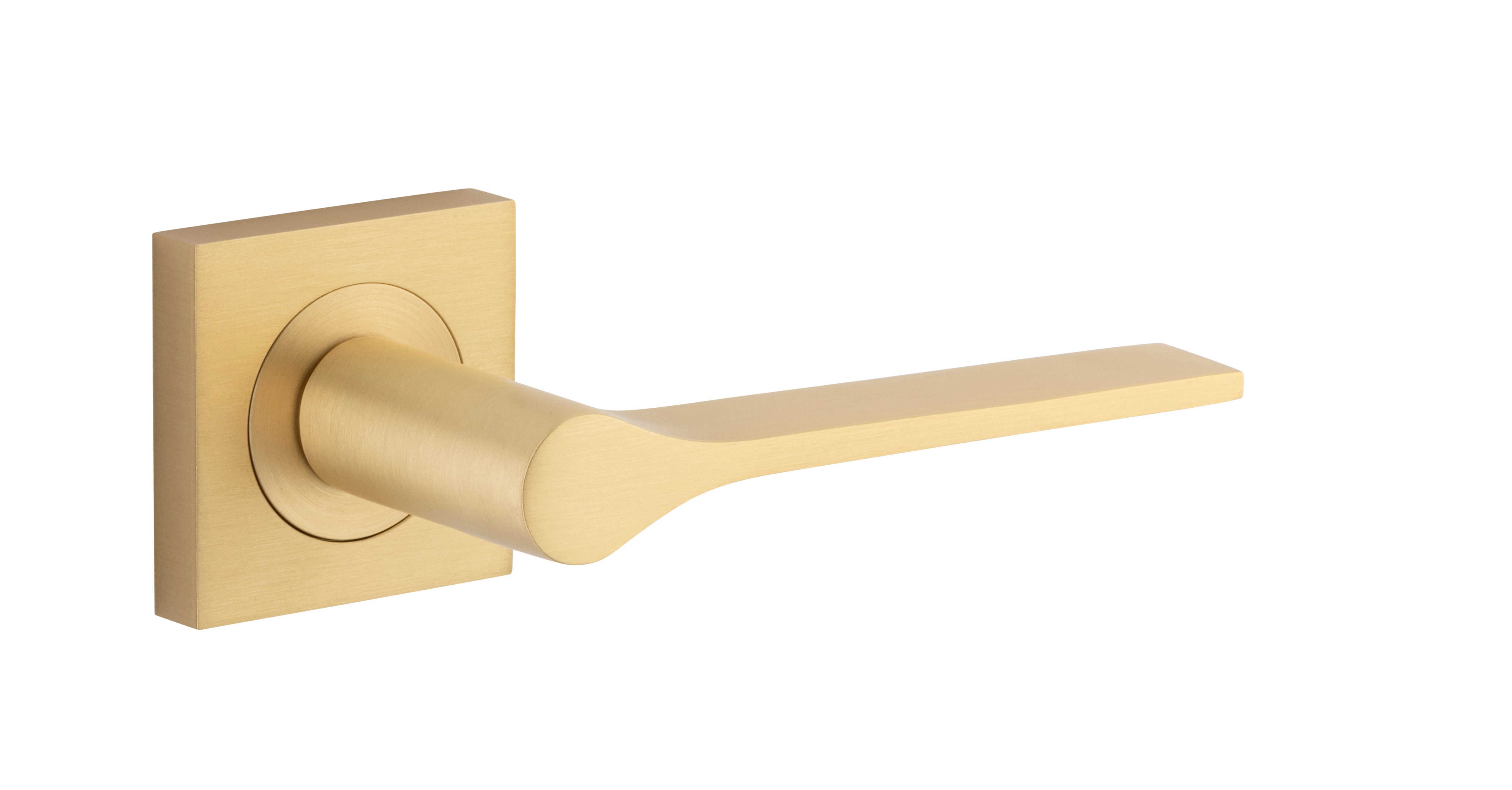 Como Lever - Square Rose Satin Brass