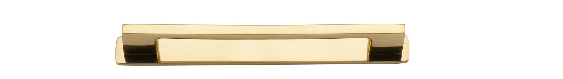 Cali Cabinet Pull with Backplate - CTC 160mm Polished Brass