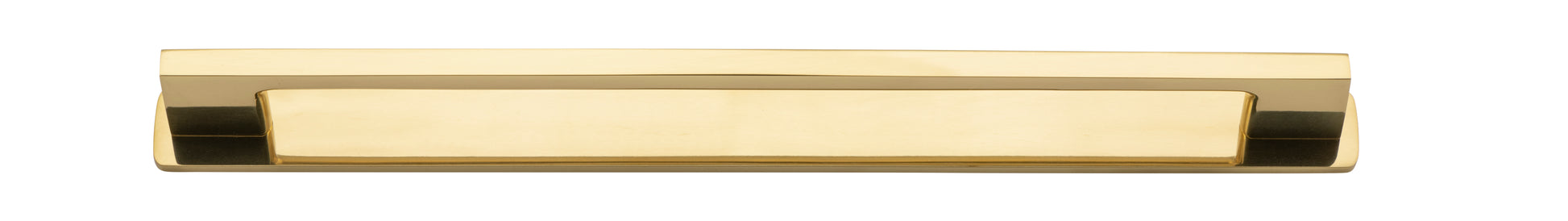 Cali Cabinet Pull with Backplate - CTC 256mm Polished Brass