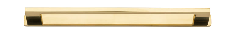 Cali Cabinet Pull with Backplate - CTC 256mm Polished Brass