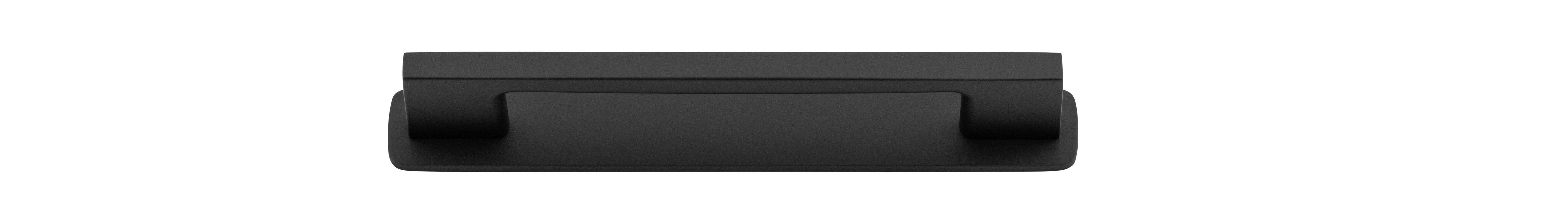 Cali Cabinet Pull with Backplate - CTC 128mm Matt Black