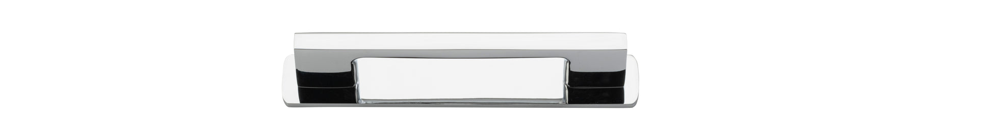 Cali Cabinet Pull with Backplate - CTC 96mm Chrome Plated