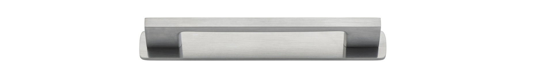 Cali Cabinet Pull with Backplate - CTC 128mm Satin Chrome