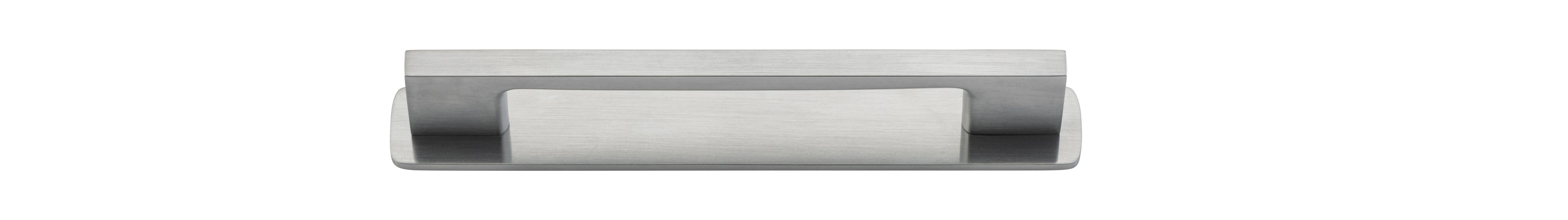 Cali Cabinet Pull with Backplate - CTC 128mm Satin Chrome
