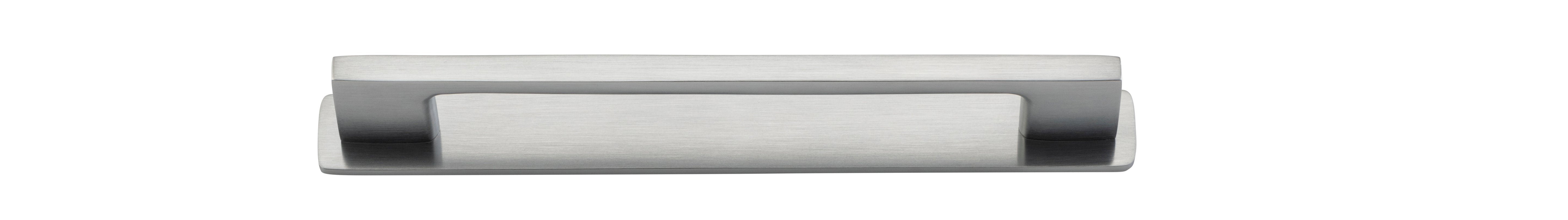 Cali Cabinet Pull with Backplate - CTC 160mm Satin Chrome