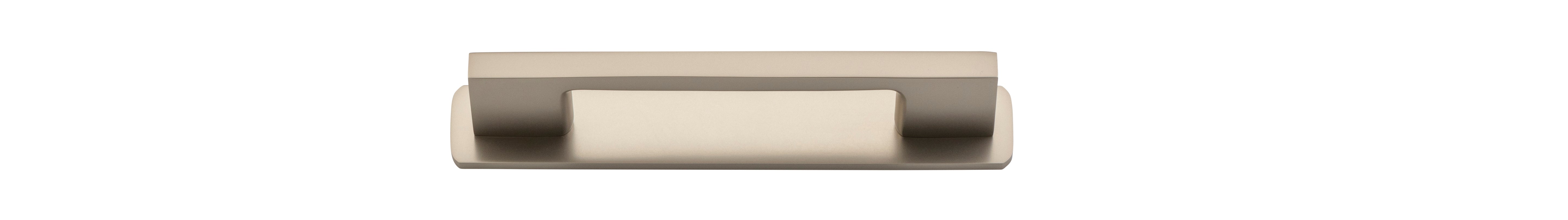 Cali Cabinet Pull with Backplate - CTC 96mm Satin Nickel