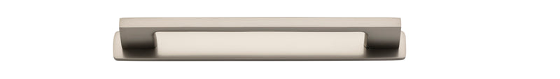 Cali Cabinet Pull with Backplate - CTC 160mm Satin Nickel