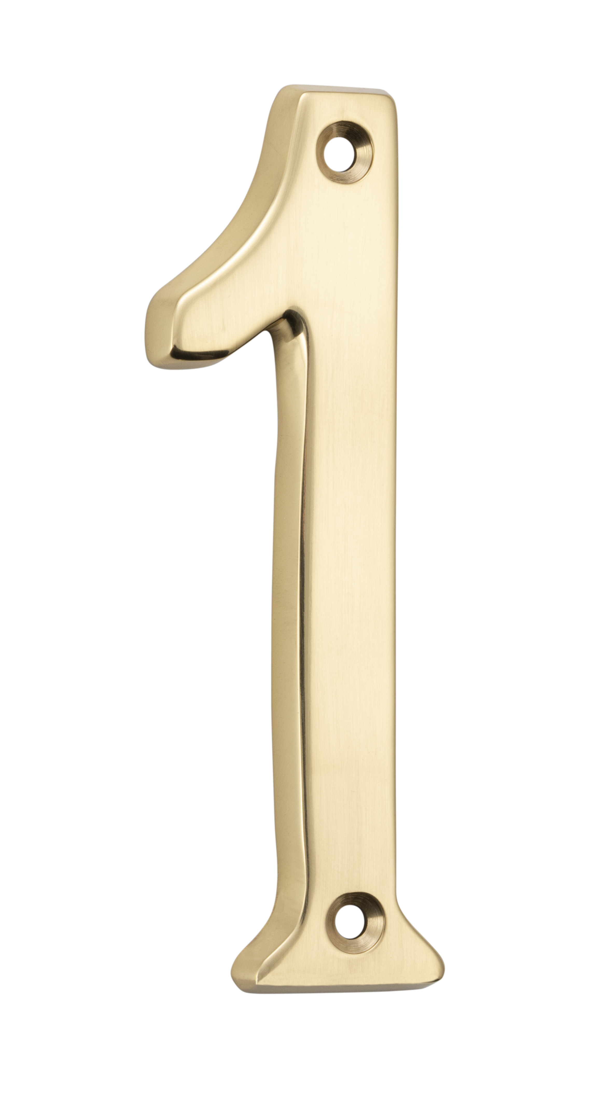 Numerals - 1 Polished Brass