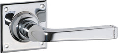 Menton Lever - Square Rose Chrome Plated / Passage