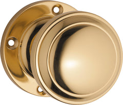 Milton Knob - Round Rose Polished Brass / Passage