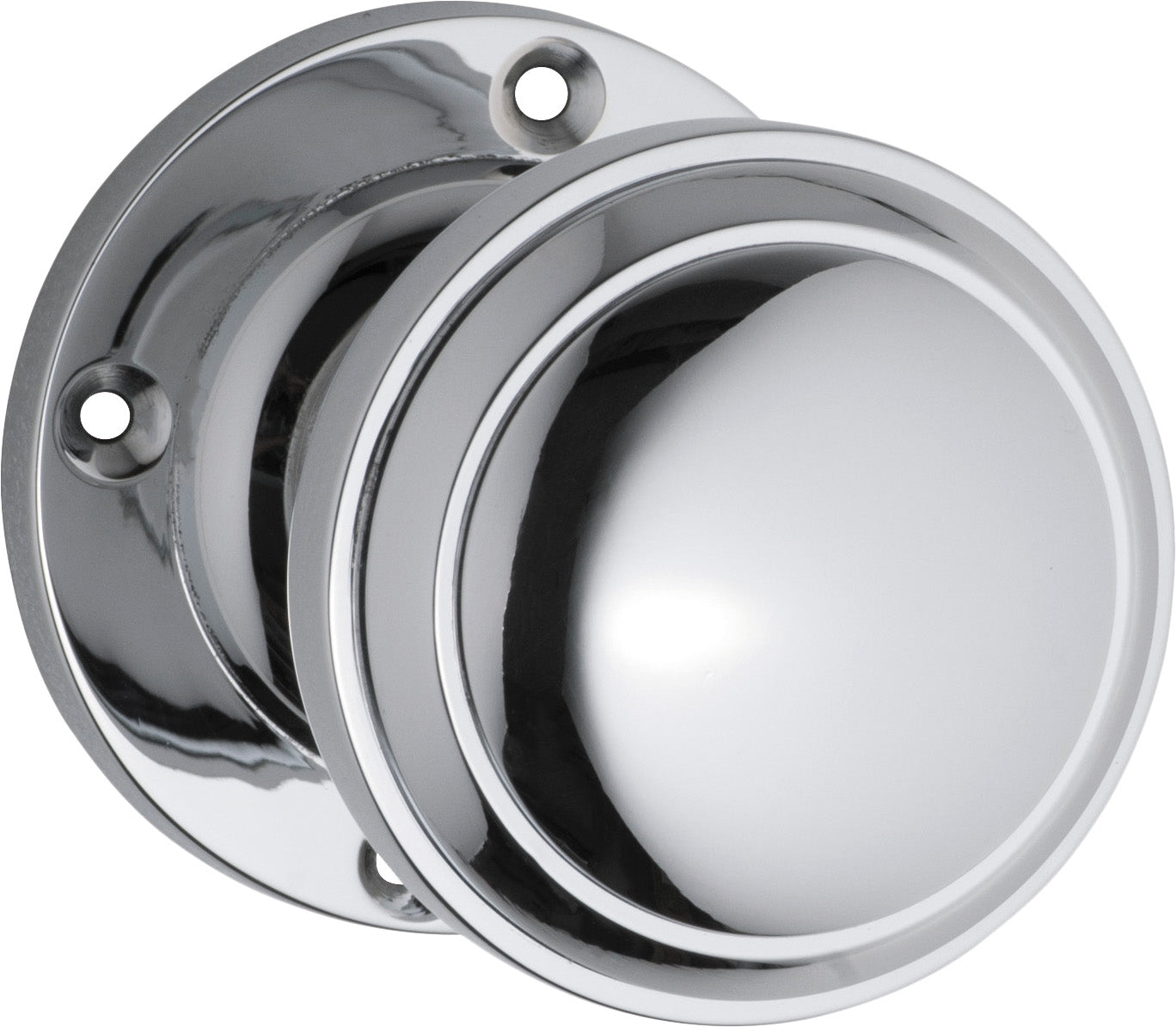 Milton Knob - Round Rose Chrome Plated / Passage
