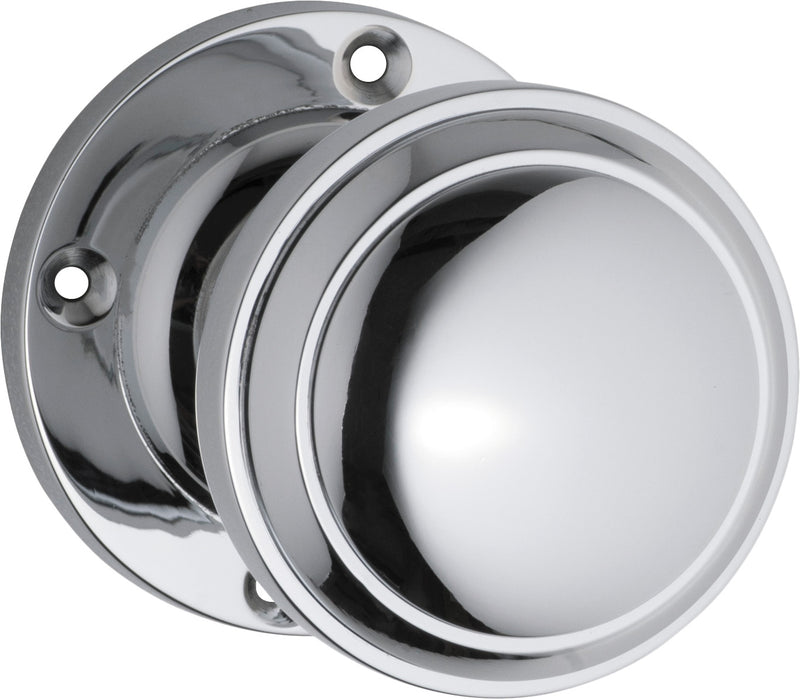 Milton Knob - Round Rose Chrome Plated / Passage