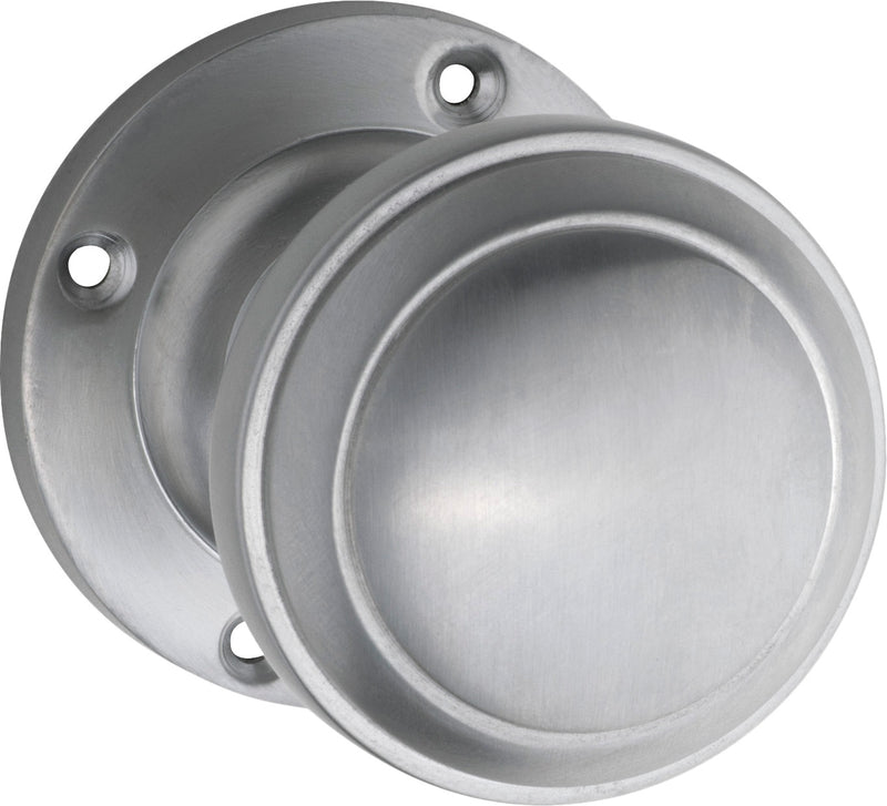 Milton Knob - Round Rose Satin Chrome / Passage
