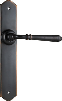 Reims Lever - Long Backplate Antique Copper / Latch | Passage
