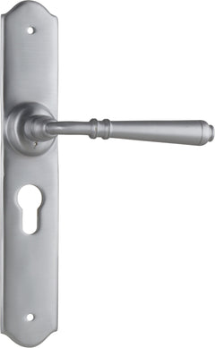 Reims Lever - Long Backplate Satin Chrome / Euro | Entrance