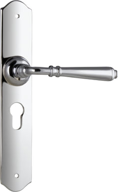 Reims Lever - Long Backplate Chrome Plated / Euro | Entrance