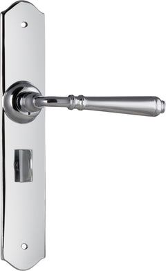 Reims Lever - Long Backplate Chrome Plated / Privacy | Privacy
