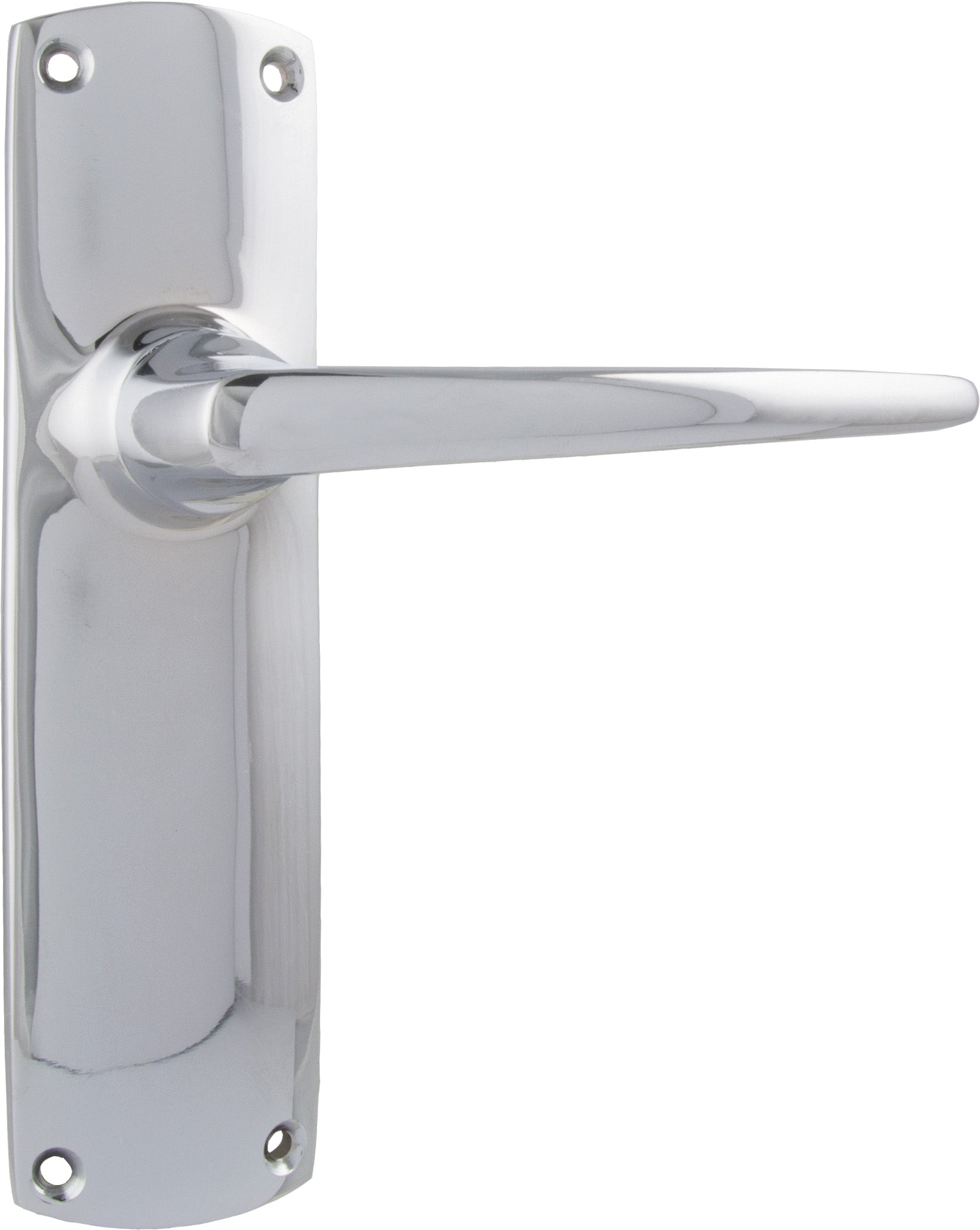 Retro Lever - Long Backplate Chrome Plated / Latch | Passage