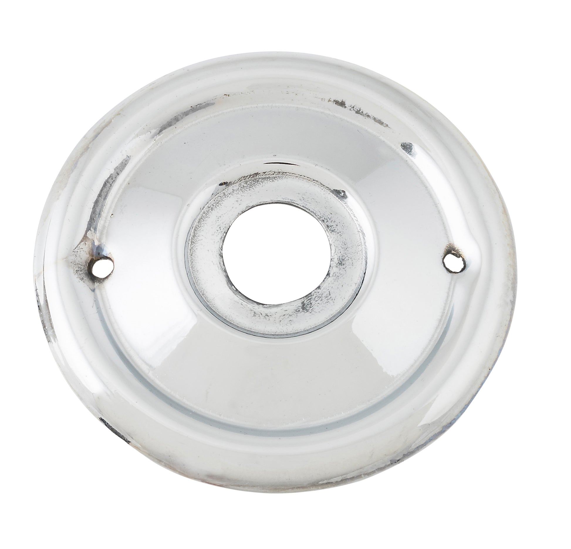 Milled Edge Mortice Knob Backplates Chrome Plated / Passage / 46mm