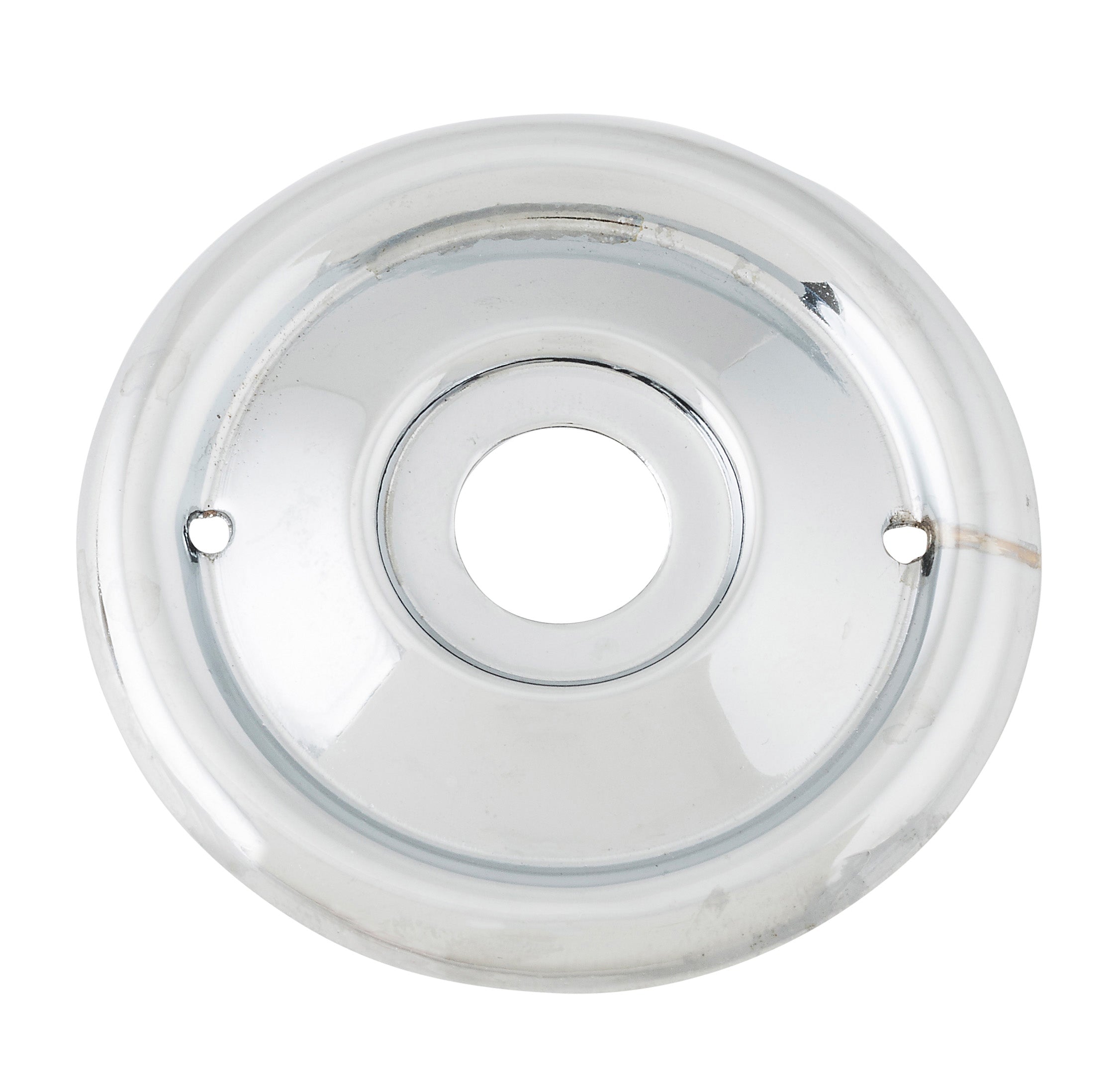 Milled Edge Mortice Knob Backplates Satin Chrome / Passage / 46mm