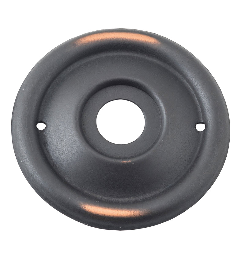 Milled Edge Mortice Knob Backplates Antique Copper / Passage / 52mm