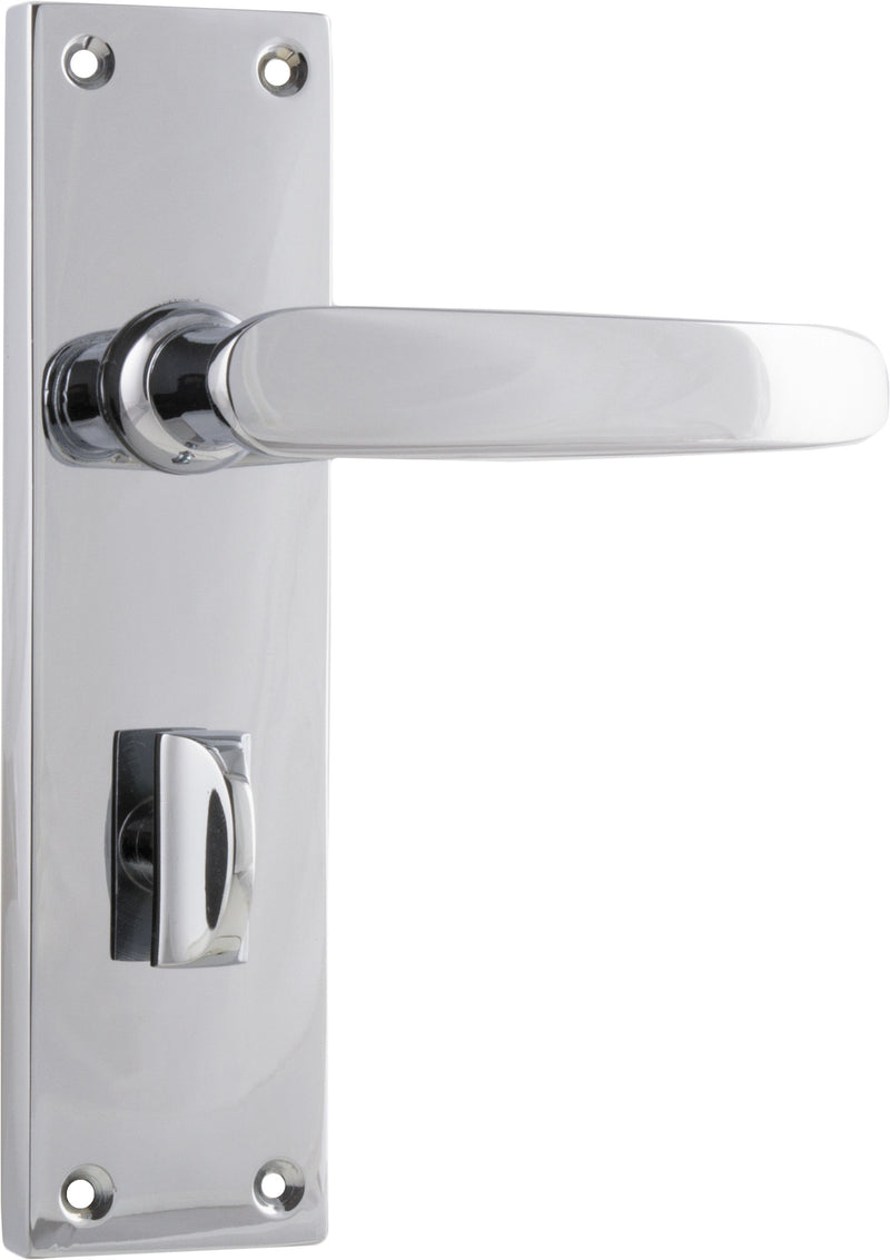 Balmoral Lever - Long Backplate Chrome Plated / Privacy | Privacy