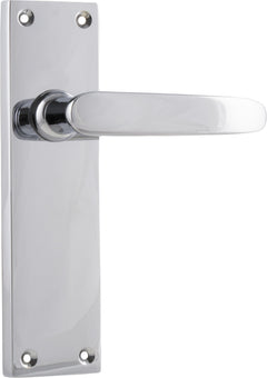 Balmoral Lever - Long Backplate Chrome Plated / Latch | Passage