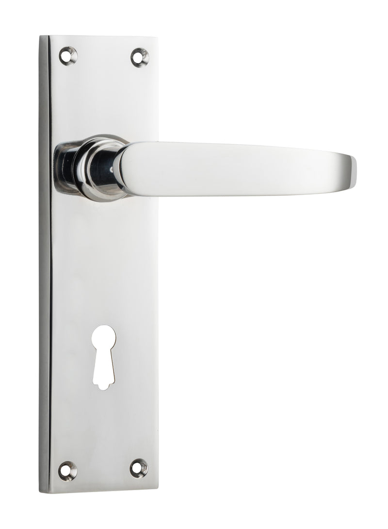 Balmoral Lever - Long Backplate Chrome Plated / Lock | Lock (Skeleton Key)