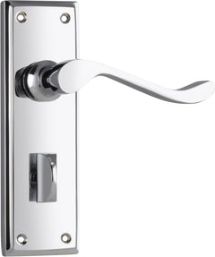 Camden Lever - Long Backplate Chrome Plated / Privacy | Privacy
