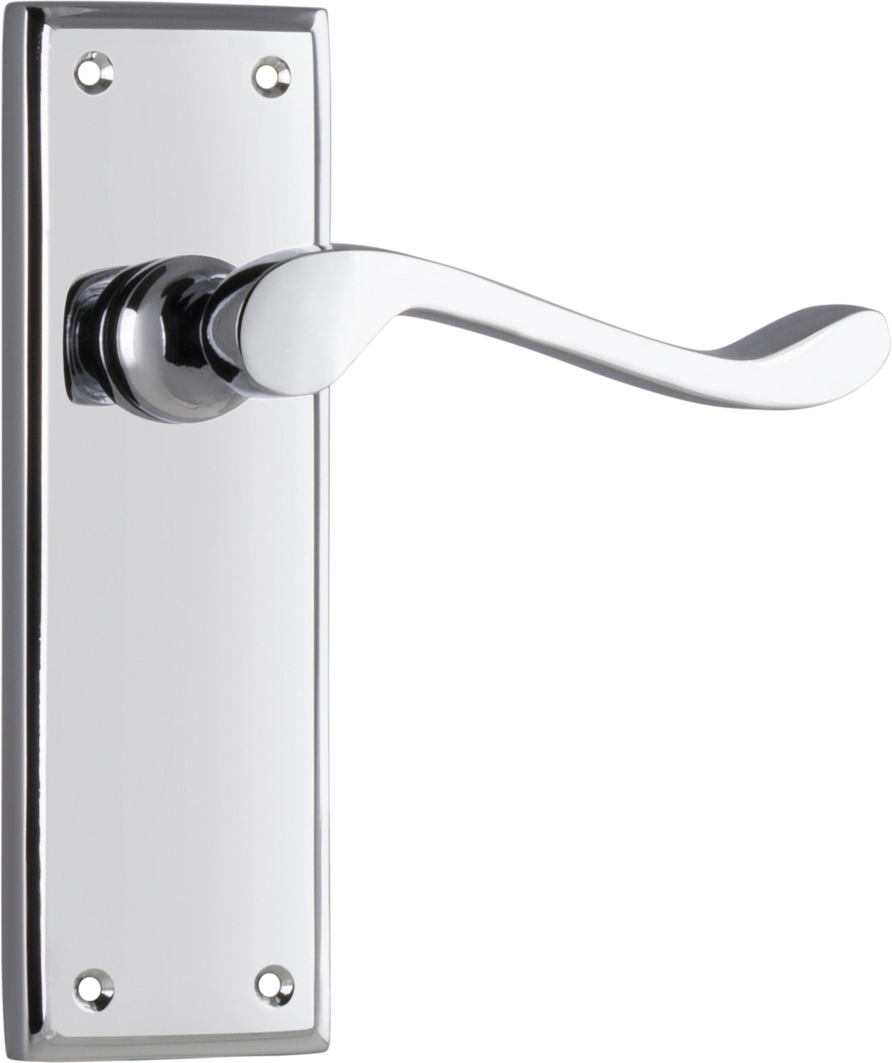 Camden Lever - Long Backplate Chrome Plated / Latch | Passage