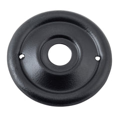 Milled Edge Mortice Knob Backplates Matt Black / Passage / 52mm