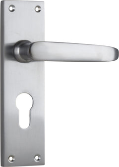 Balmoral Lever - Long Backplate Satin Chrome / Euro | Entrance