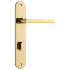 Baltimore Lever - Oval Backplate Polished Brass / Solid Brass