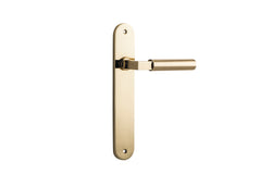 Berlin Lever - Oval Backplate Polished Brass