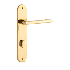 Baltimore Return Lever - Oval Backplate Polished Brass / Solid Brass