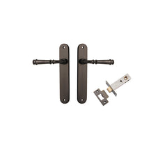 Verona Lever - Oval Backplate Passage Kit Antique Brass / Solid Brass