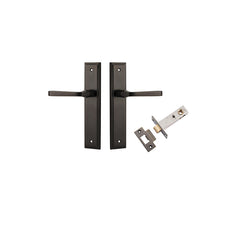 Annecy Lever - Stepped Backplate Passage Kit Antique Brass / Solid Brass