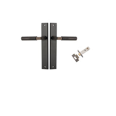 Brunswick Lever - Rectangular Backplate Passage Kit Antique Brass / Solid Brass