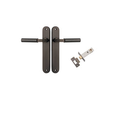 Berlin Lever - Oval Backplate Passage Kit Antique Brass / Solid Brass