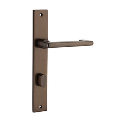 Baltimore Return Lever - Rectangular Backplate Antique Brass / Solid Brass